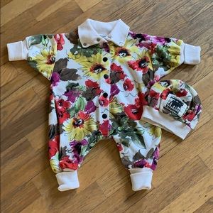 Cow & Lizard Velour Onsie